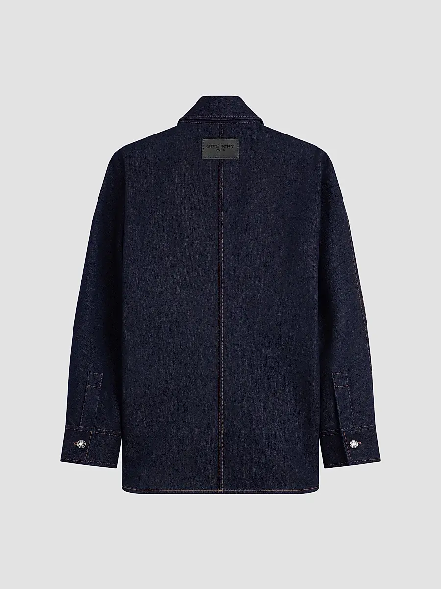 Givenchy Women's Shirt in Raw Denim - Dark Blue | Thumbnail 3 Givenchy Women's Shirt in Raw Denim - Dark Blue | Thumbnail 3