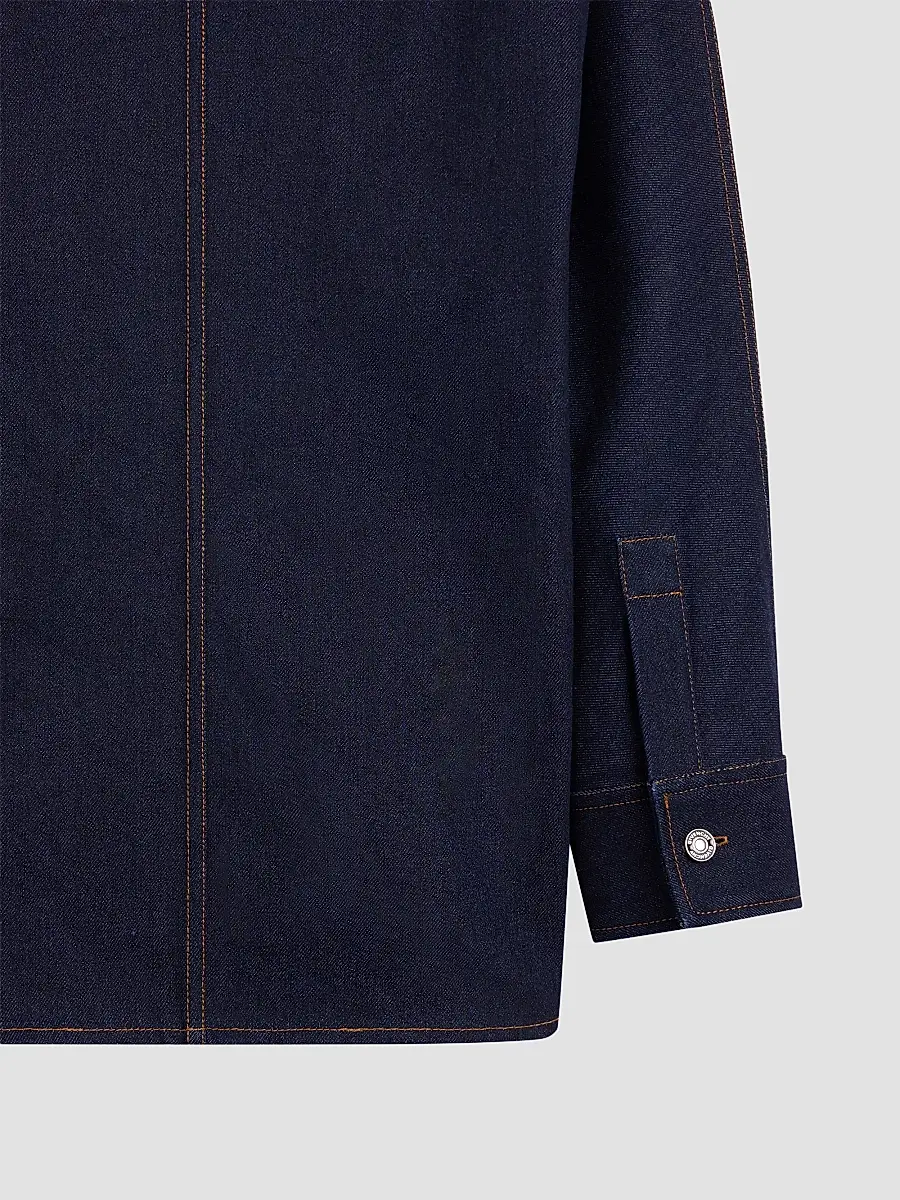 Givenchy Women's Shirt in Raw Denim - Dark Blue | Thumbnail 5 Givenchy Women's Shirt in Raw Denim - Dark Blue | Thumbnail 5