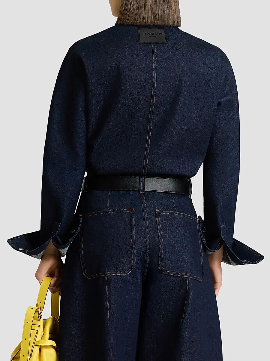 Givenchy Women's Shirt in Raw Denim - Dark Blue | Thumbnail 7 Givenchy Women's Shirt in Raw Denim - Dark Blue | Thumbnail 7