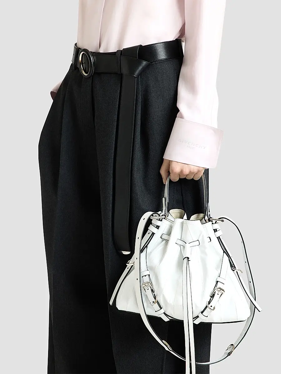 Givenchy Women's Shirt in Silk with Deconstructed Collar - Light Pink | Thumbnail 7 Givenchy Women's Shirt in Silk with Deconstructed Collar - Light Pink | Thumbnail 7