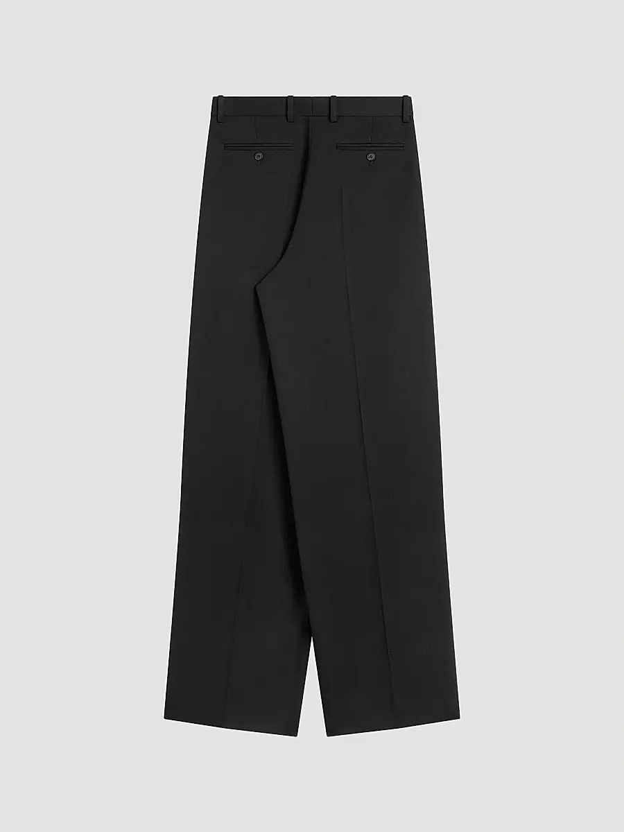 Givenchy Women's Double Pleat Pants in Wool - Dark Grey | Thumbnail 2 Givenchy Women's Double Pleat Pants in Wool - Dark Grey | Thumbnail 2