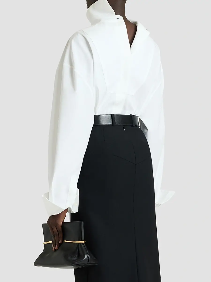 Givenchy Women's Back-to-Front Shirt in Poplin - White | Thumbnail 8 Givenchy Women's Back-to-Front Shirt in Poplin - White | Thumbnail 8
