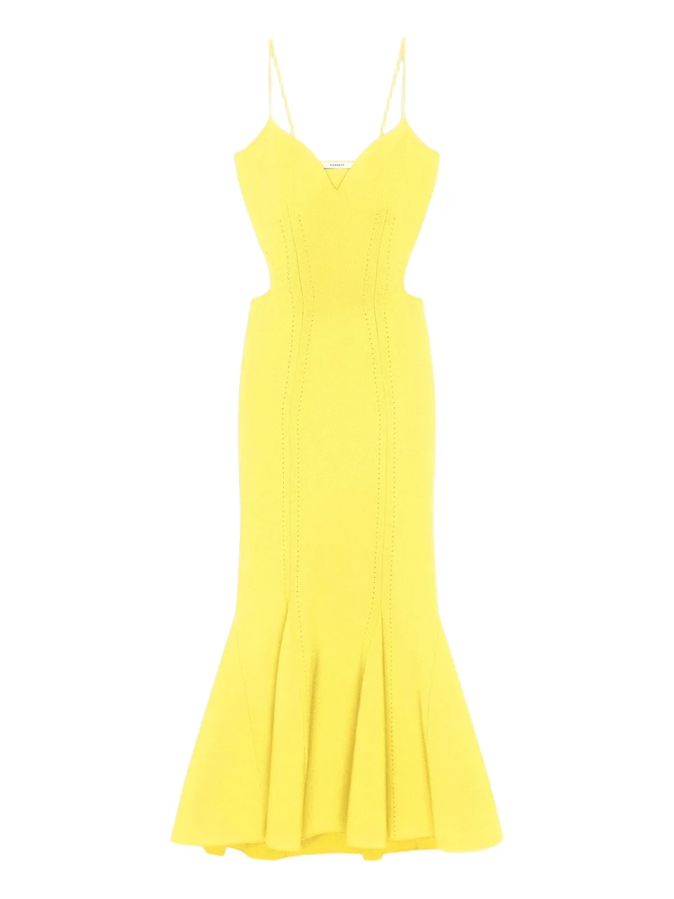 Givenchy Women's Long Dress in Knit - Yellow