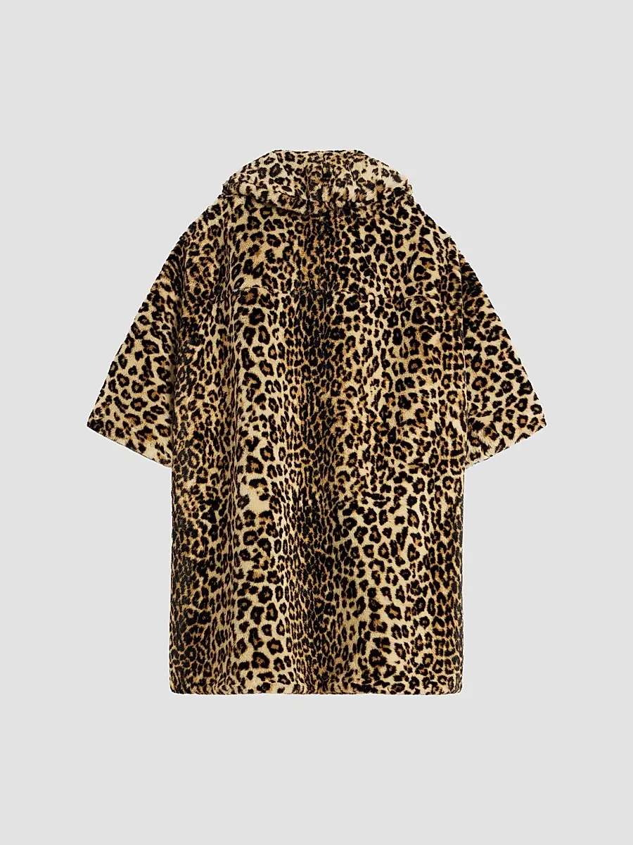 Givenchy Women's Long Coat in Leopard Print - Beige Camel | Thumbnail 3 Givenchy Women's Long Coat in Leopard Print - Beige Camel | Thumbnail 3