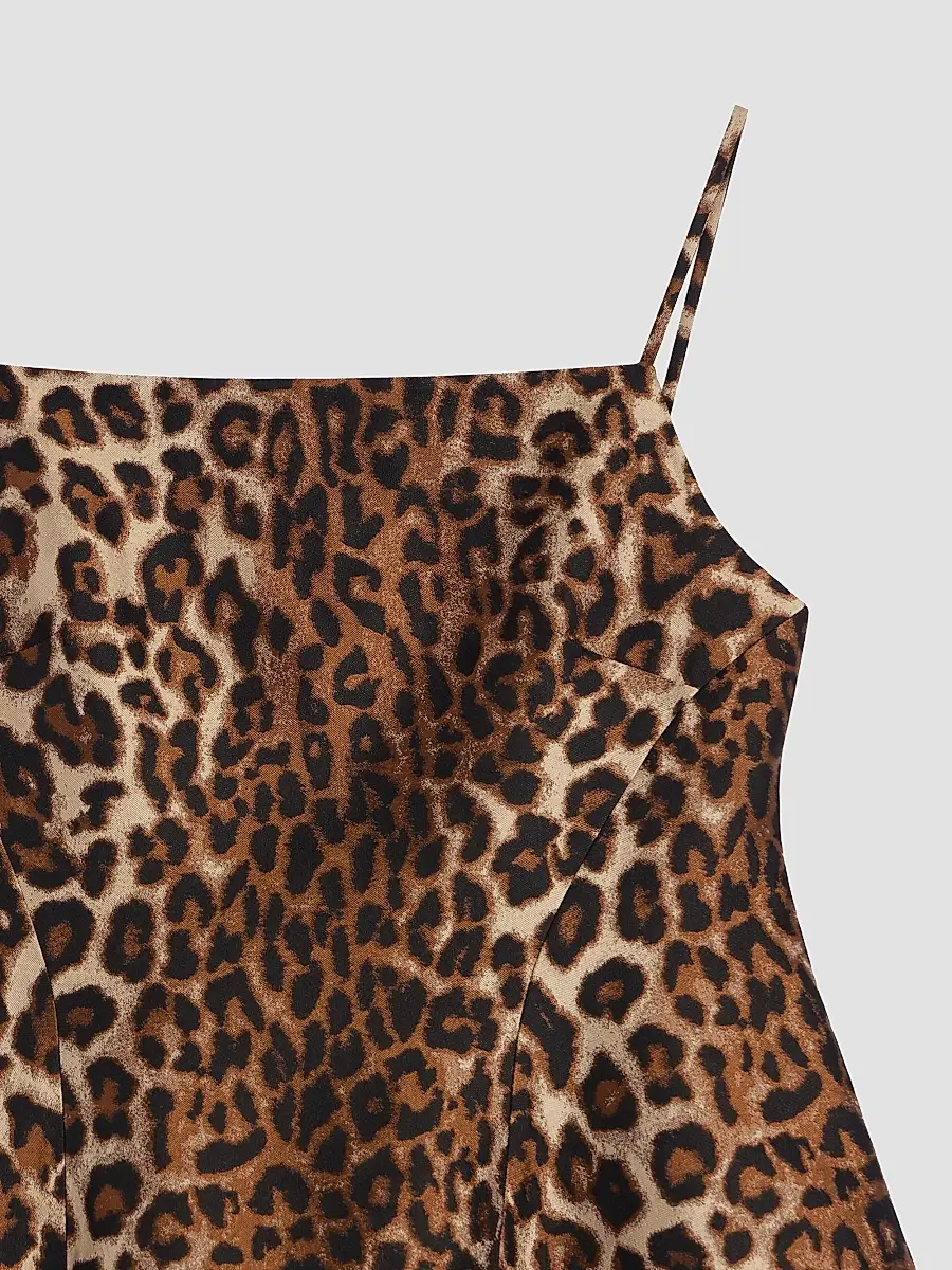 Givenchy Women's Sliced Mini Dress in Leopard Jacquard | Thumbnail 5
