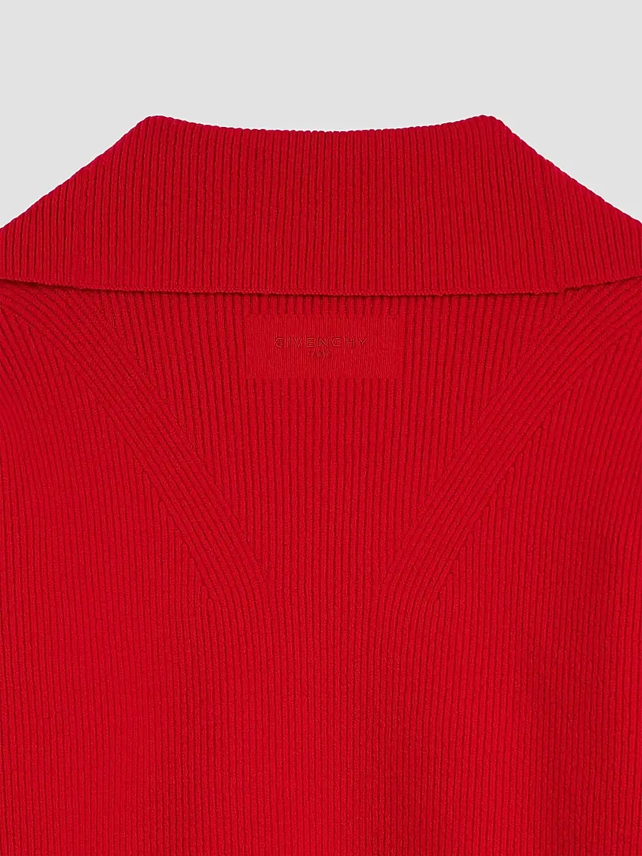 Givenchy Women's Zipped Cardigan in Wool and Cashmere - Red | Thumbnail 8 Givenchy Women's Zipped Cardigan in Wool and Cashmere - Red | Thumbnail 8