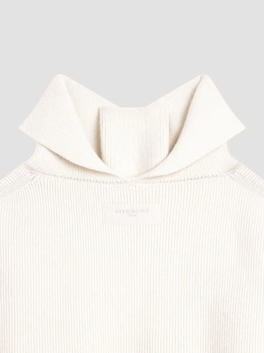 Givenchy Women's Slashed Sweater in Wool and Cashmere - Ivory | Thumbnail 5 Givenchy Women's Slashed Sweater in Wool and Cashmere - Ivory | Thumbnail 5