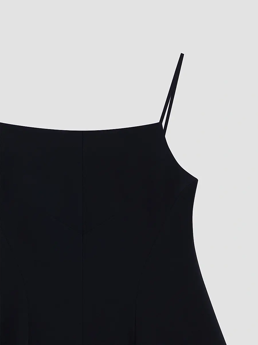 Givenchy Women's Sliced Mini Dress in Crepe Cady - Black | Thumbnail 3 Givenchy Women's Sliced Mini Dress in Crepe Cady - Black | Thumbnail 3