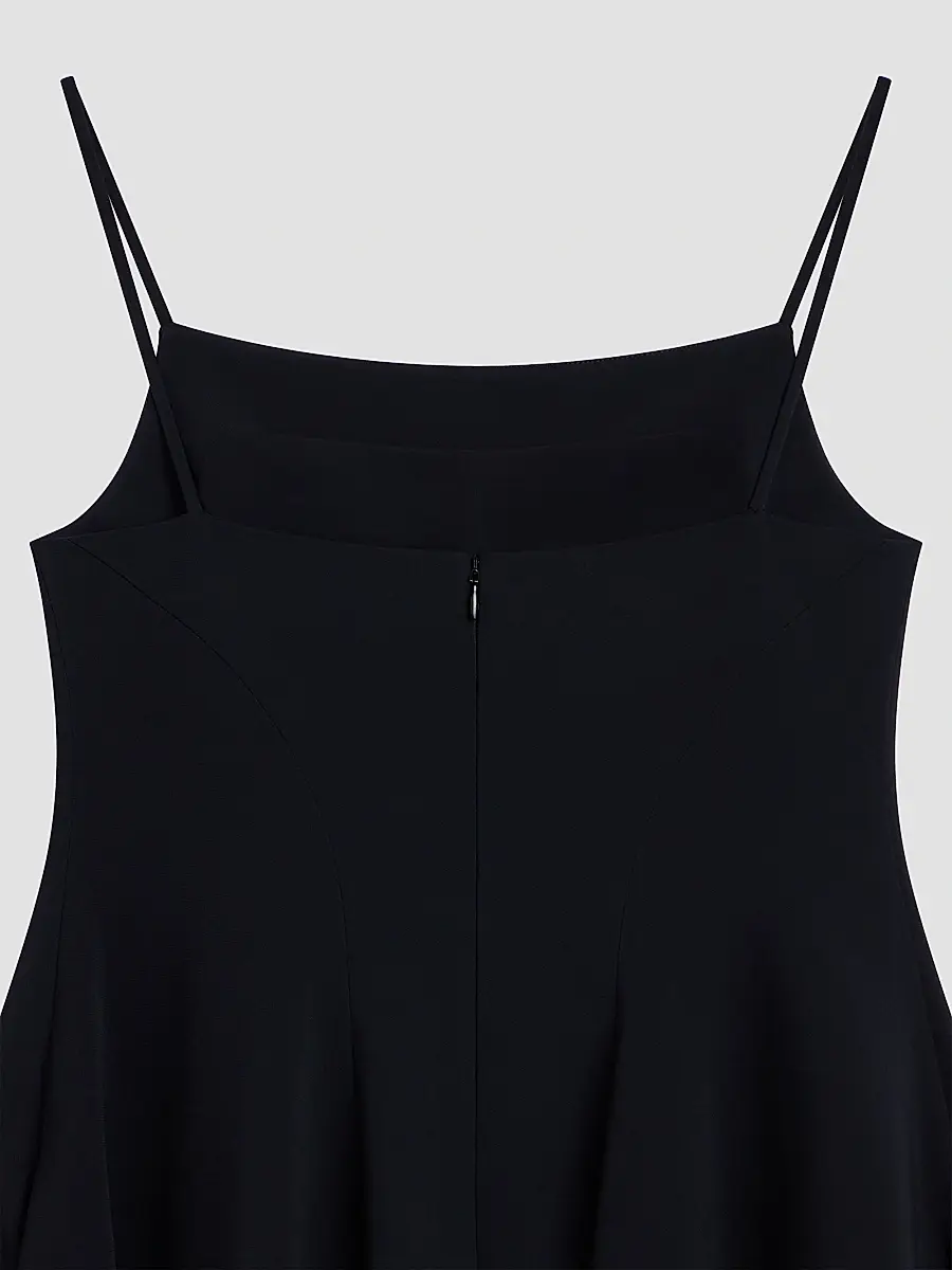 Givenchy Women's Sliced Mini Dress in Crepe Cady - Black | Thumbnail 4 Givenchy Women's Sliced Mini Dress in Crepe Cady - Black | Thumbnail 4
