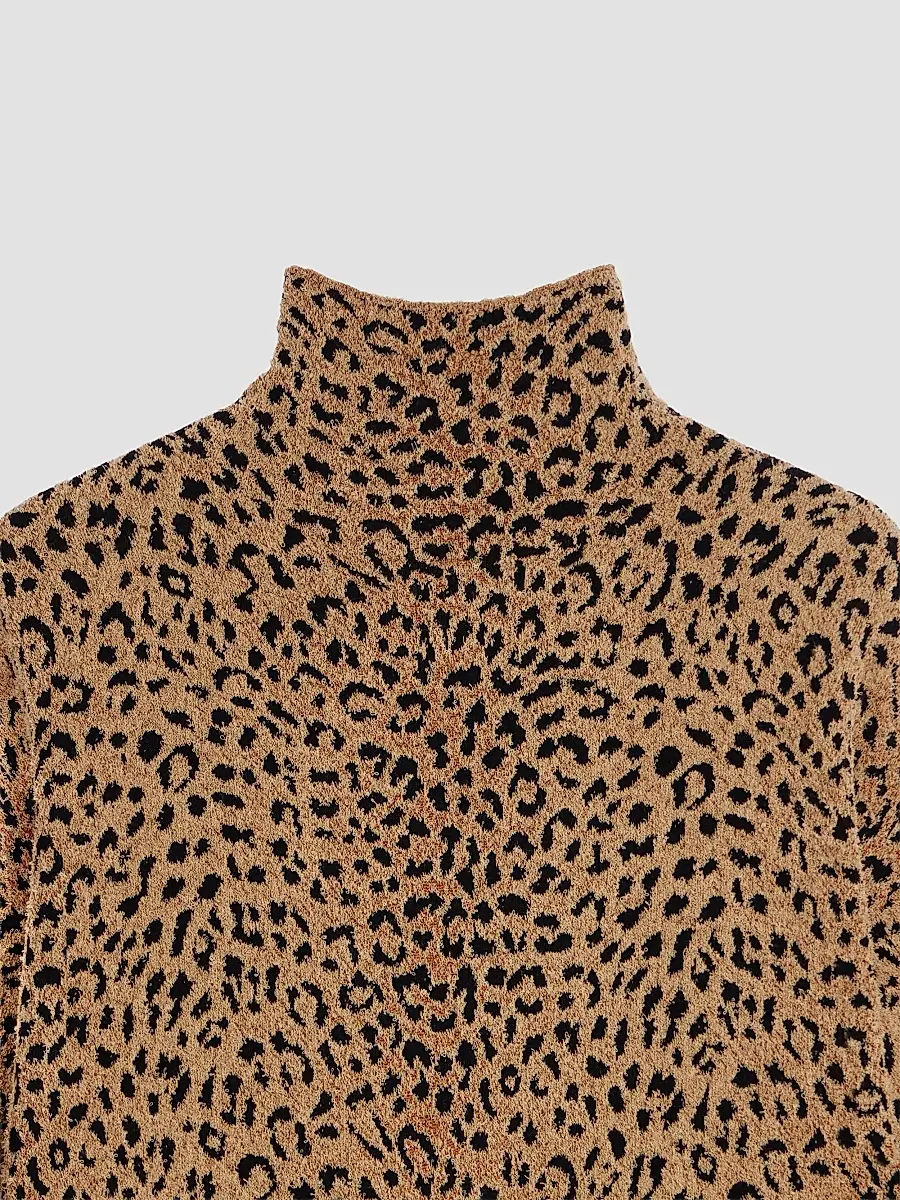 Givenchy Women's Mini Dress in Leopard Jacquard - Brown | Thumbnail 4 Givenchy Women's Mini Dress in Leopard Jacquard - Brown | Thumbnail 4