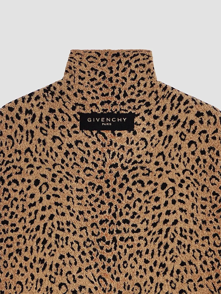 Givenchy Women's Mini Dress in Leopard Jacquard - Brown | Thumbnail 5 Givenchy Women's Mini Dress in Leopard Jacquard - Brown | Thumbnail 5