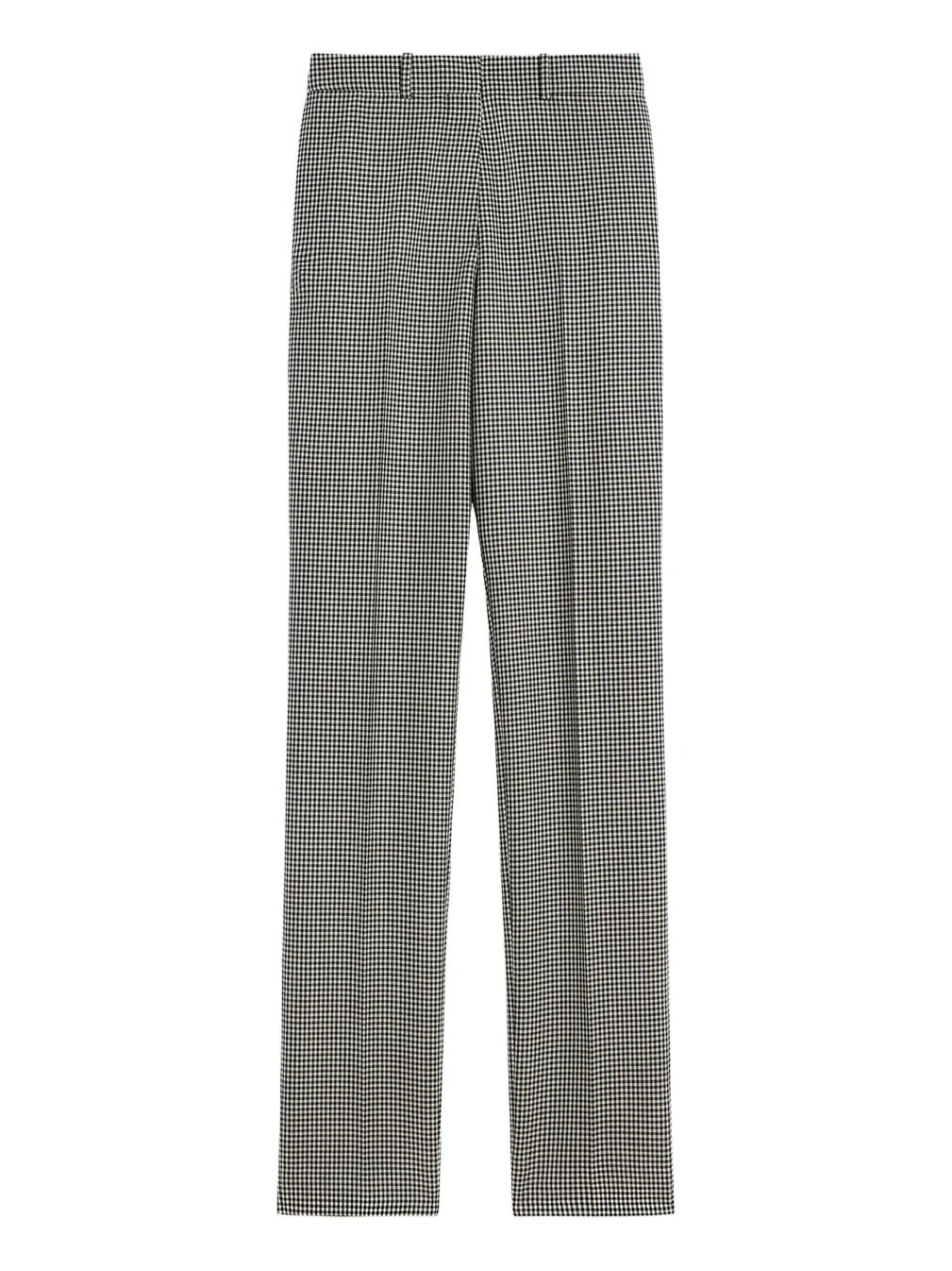 Givenchy Women's Cigarette Pants in Houndstooth Wool and Mohair - Black White
