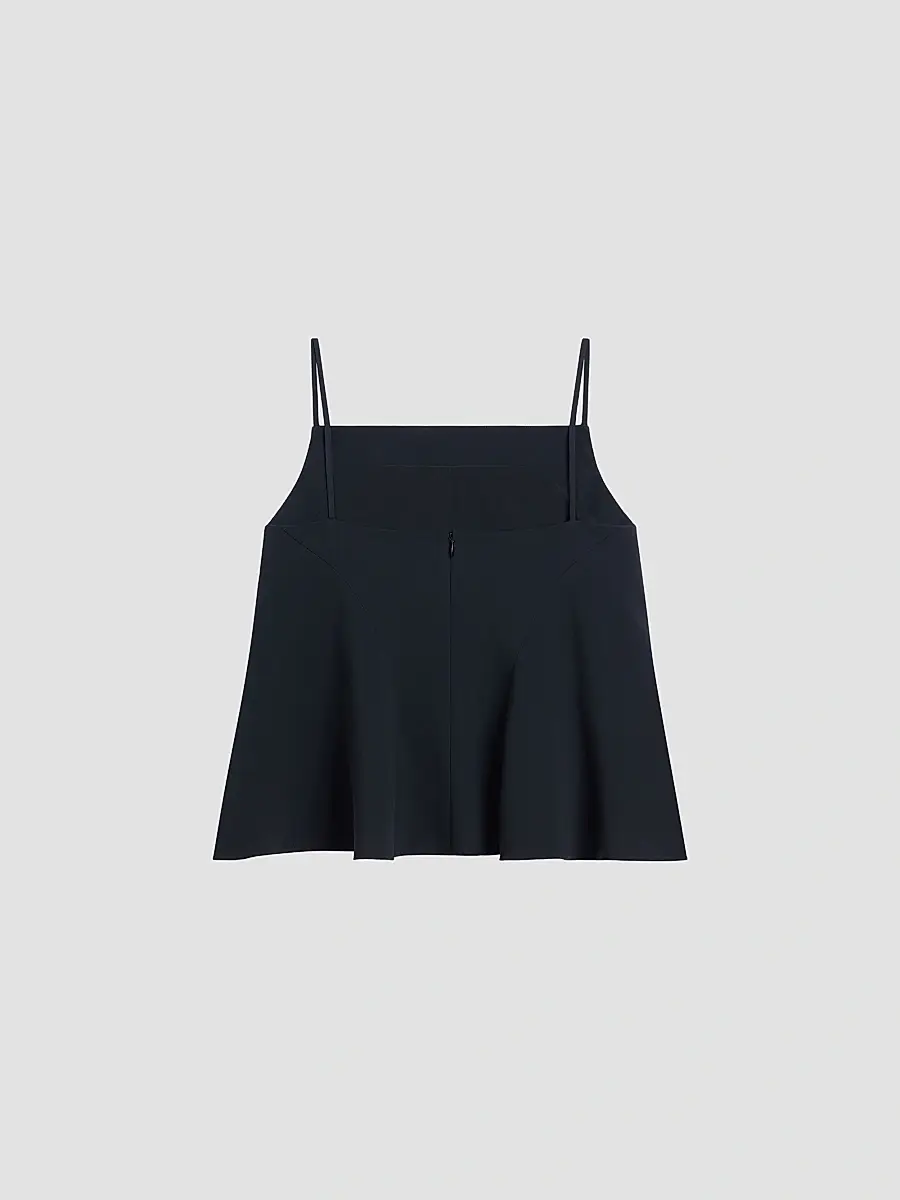 Givenchy Women's Sliced Top in Crepe Cady - Black | Thumbnail 3 Givenchy Women's Sliced Top in Crepe Cady - Black | Thumbnail 3