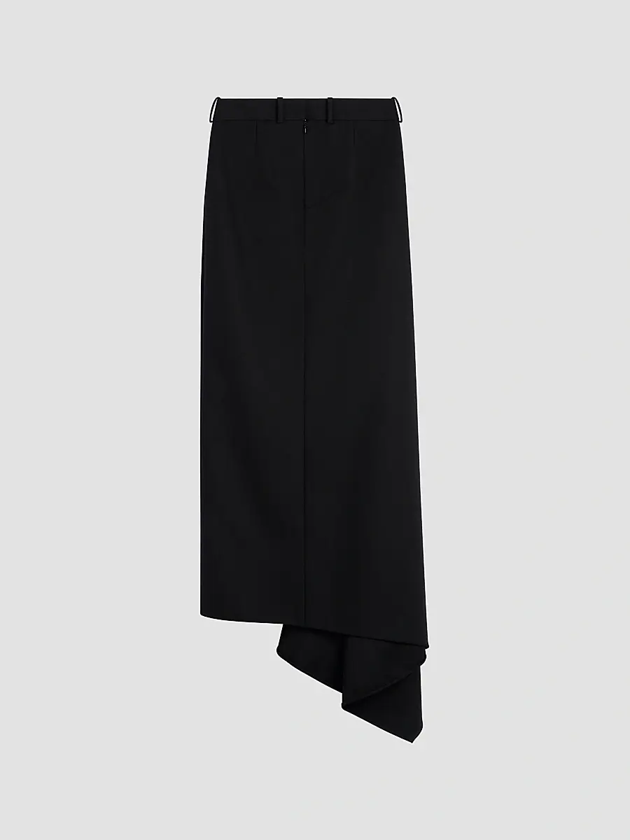 Givenchy Women's Slashed Long Skirt in Wool - Black | Thumbnail 2 Givenchy Women's Slashed Long Skirt in Wool - Black | Thumbnail 2