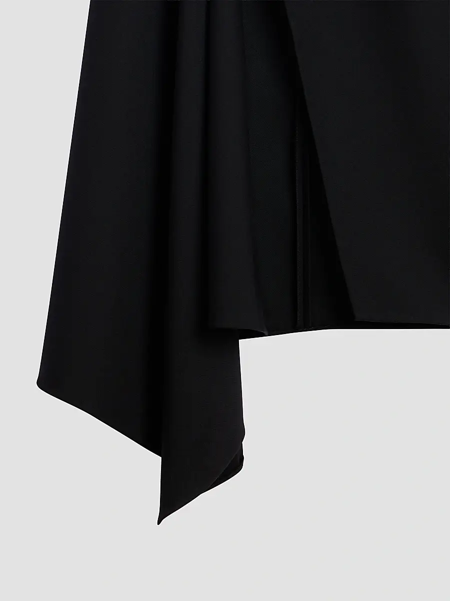 Givenchy Women's Slashed Long Skirt in Wool - Black | Thumbnail 3 Givenchy Women's Slashed Long Skirt in Wool - Black | Thumbnail 3