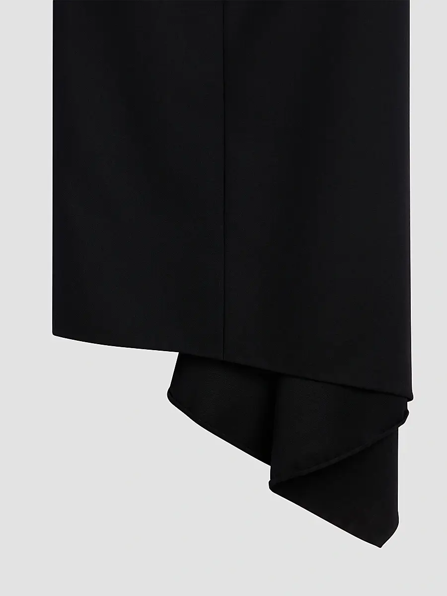 Givenchy Women's Slashed Long Skirt in Wool - Black | Thumbnail 4 Givenchy Women's Slashed Long Skirt in Wool - Black | Thumbnail 4
