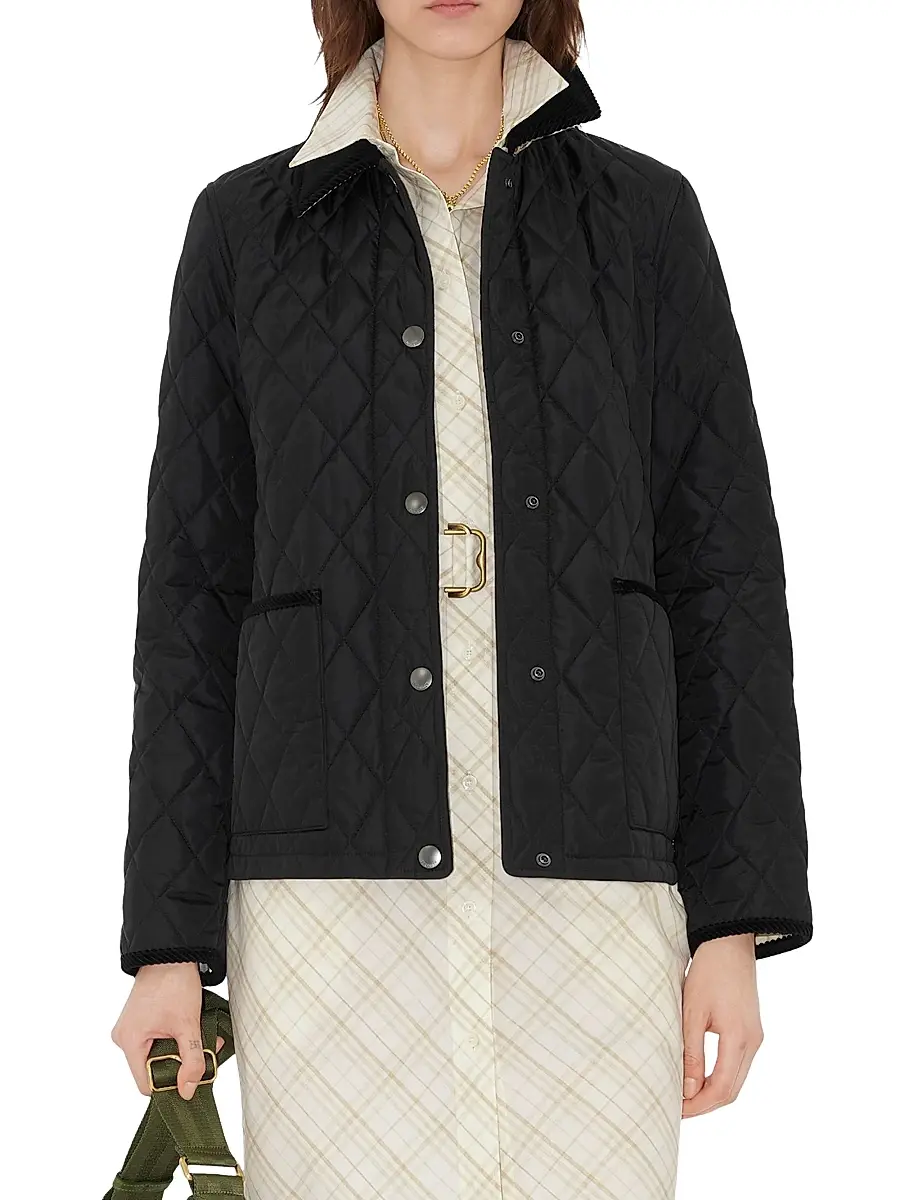 Burberry Women's Dorset Diamond Quilted Jacket | Thumbnail 3 Burberry Women's Dorset Diamond Quilted Jacket | Thumbnail 3