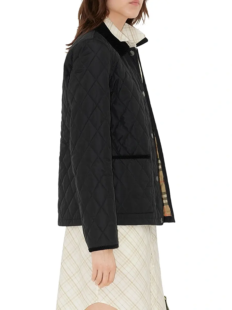 Burberry Women's Dorset Diamond Quilted Jacket | Thumbnail 4 Burberry Women's Dorset Diamond Quilted Jacket | Thumbnail 4