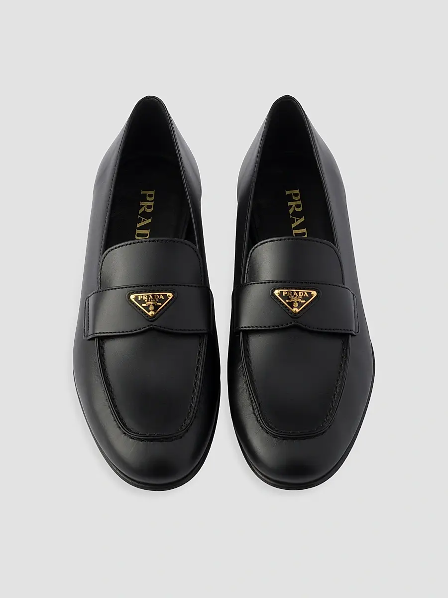 Prada Women's Leather Loafers | Thumbnail 2