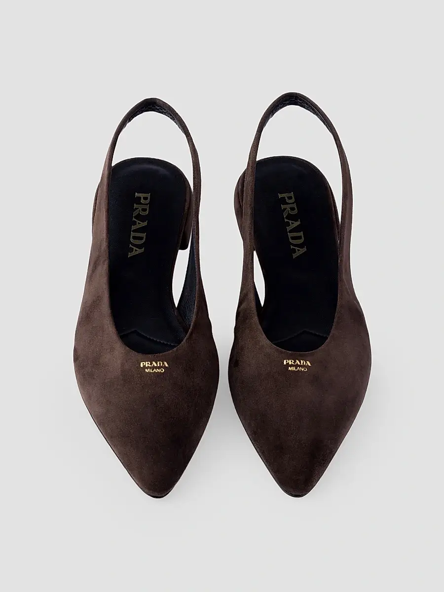 Prada Women's Suede Ballerinas | Thumbnail 5