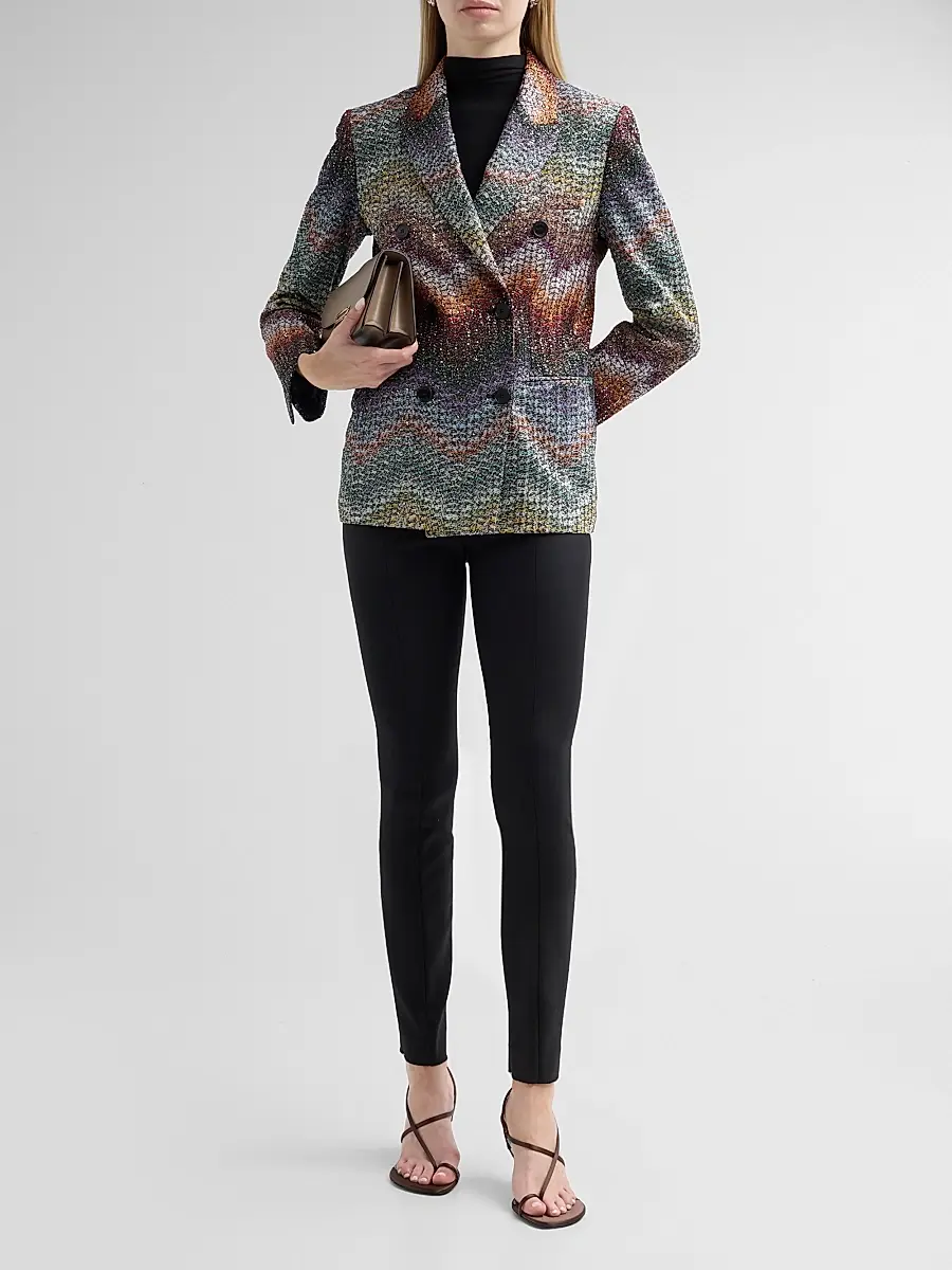 Missoni Women's Textured Chevron Blazer | Thumbnail 2