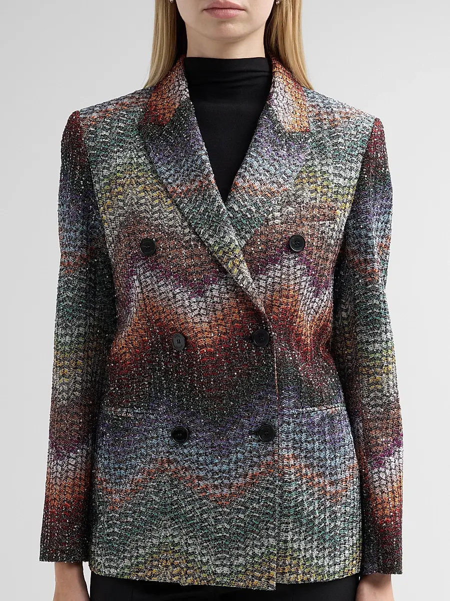 Missoni Women's Textured Chevron Blazer | Thumbnail 5