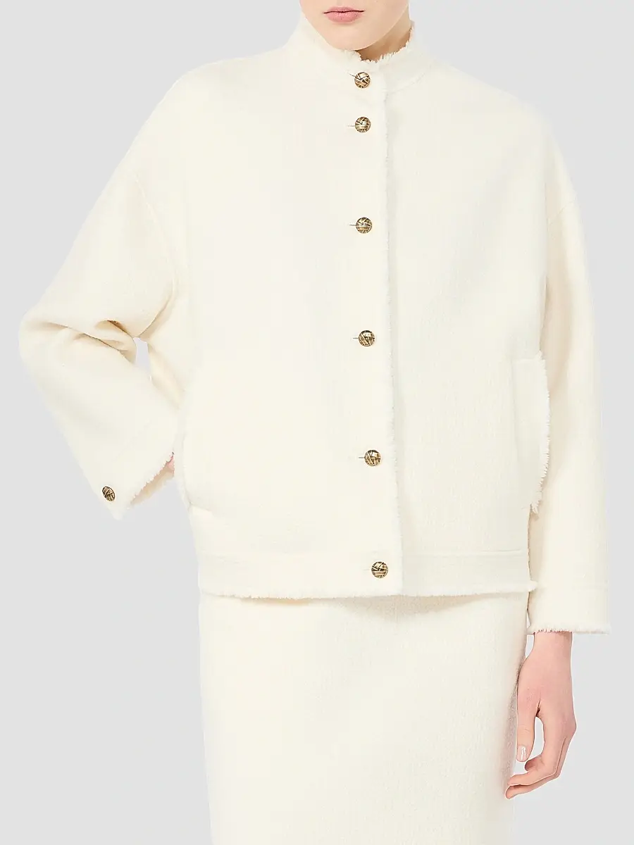 Max Mara Women's Double Jersey Wool Bomber Jacket | Thumbnail 2