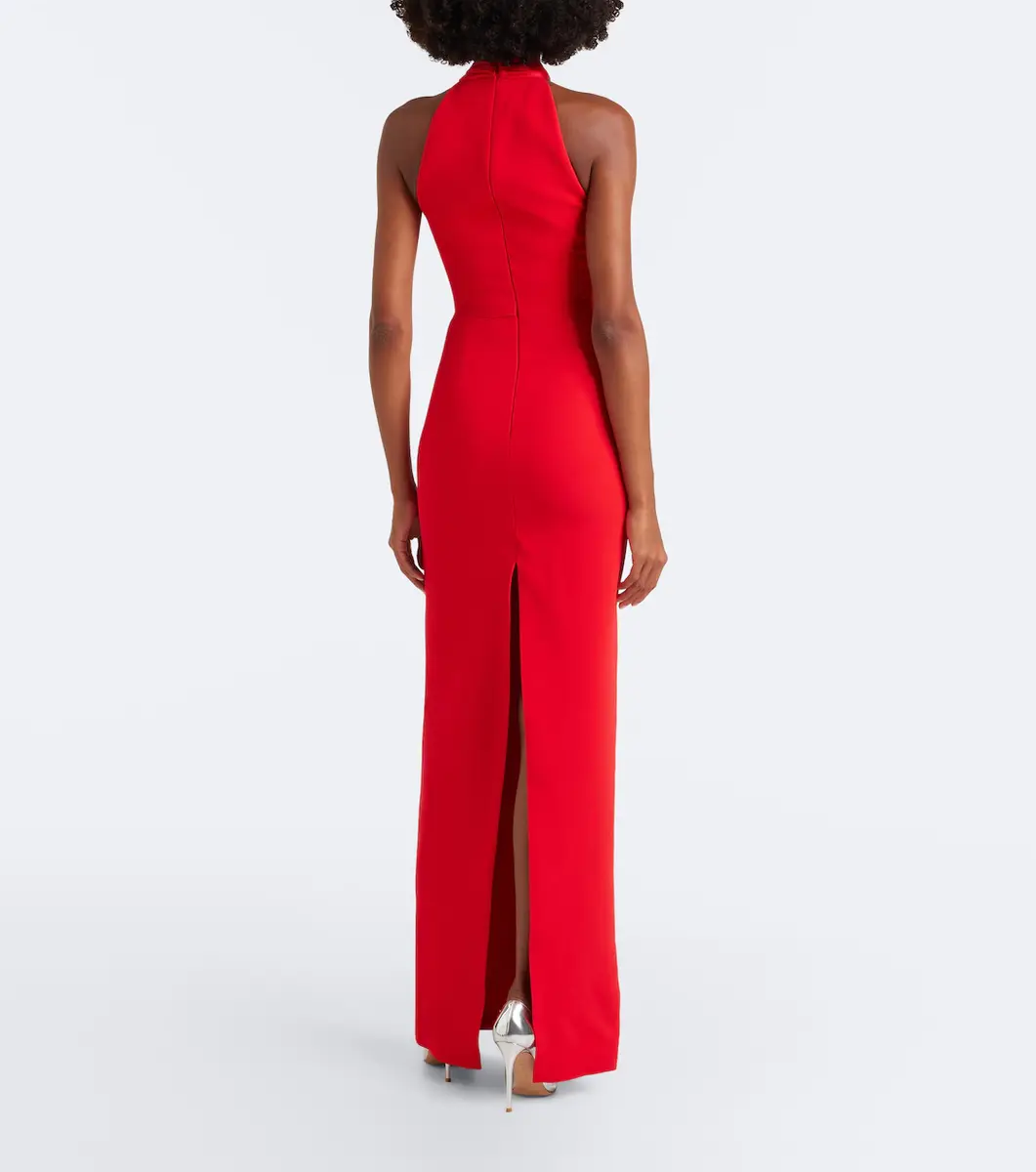 David Koma Embellished halterneck satin-trimmed gown | Thumbnail 6 David Koma Embellished halterneck satin-trimmed gown | Thumbnail 6