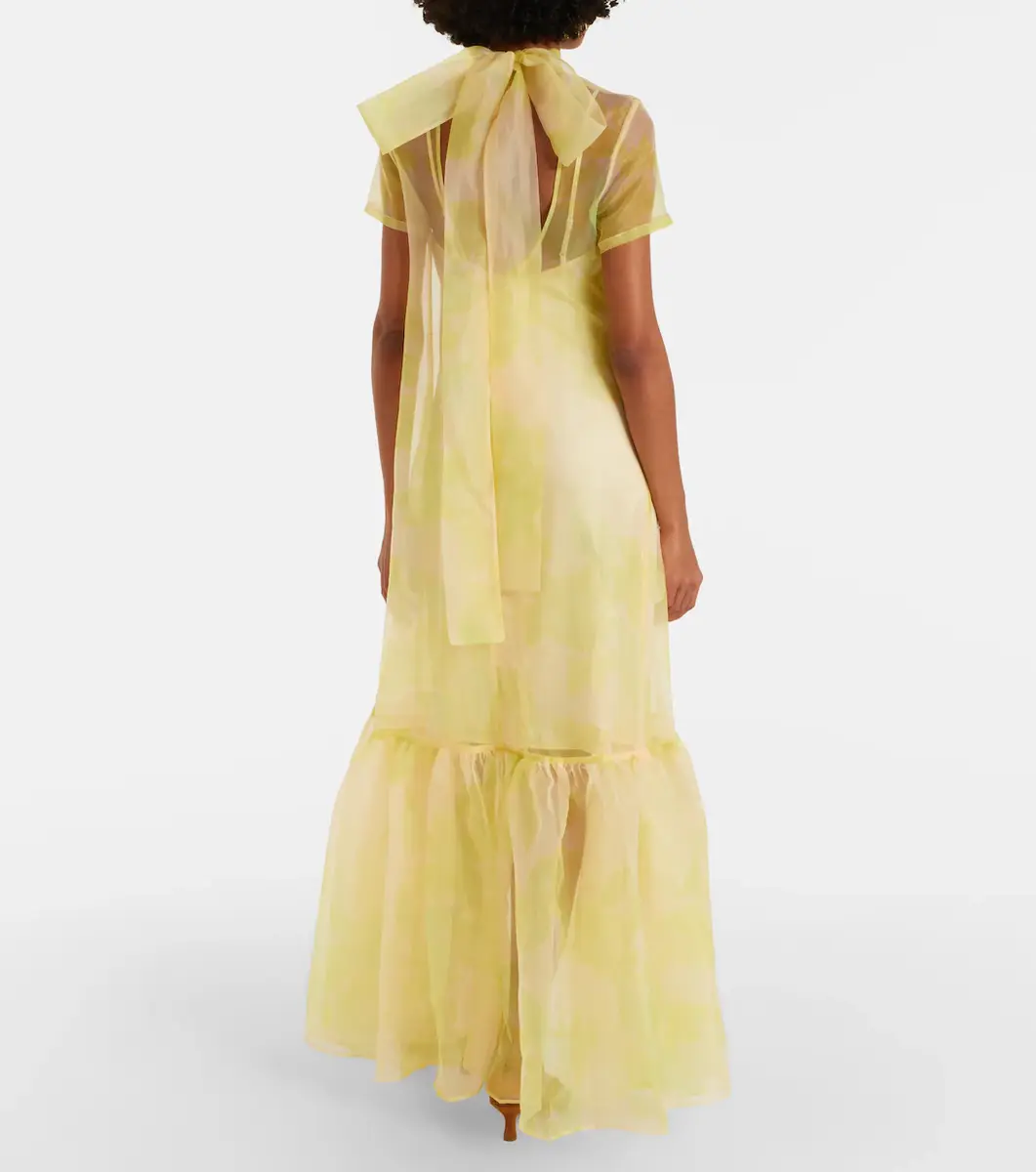 Staud Calluna organza maxi dress | Thumbnail 4 Staud Calluna organza maxi dress | Thumbnail 4