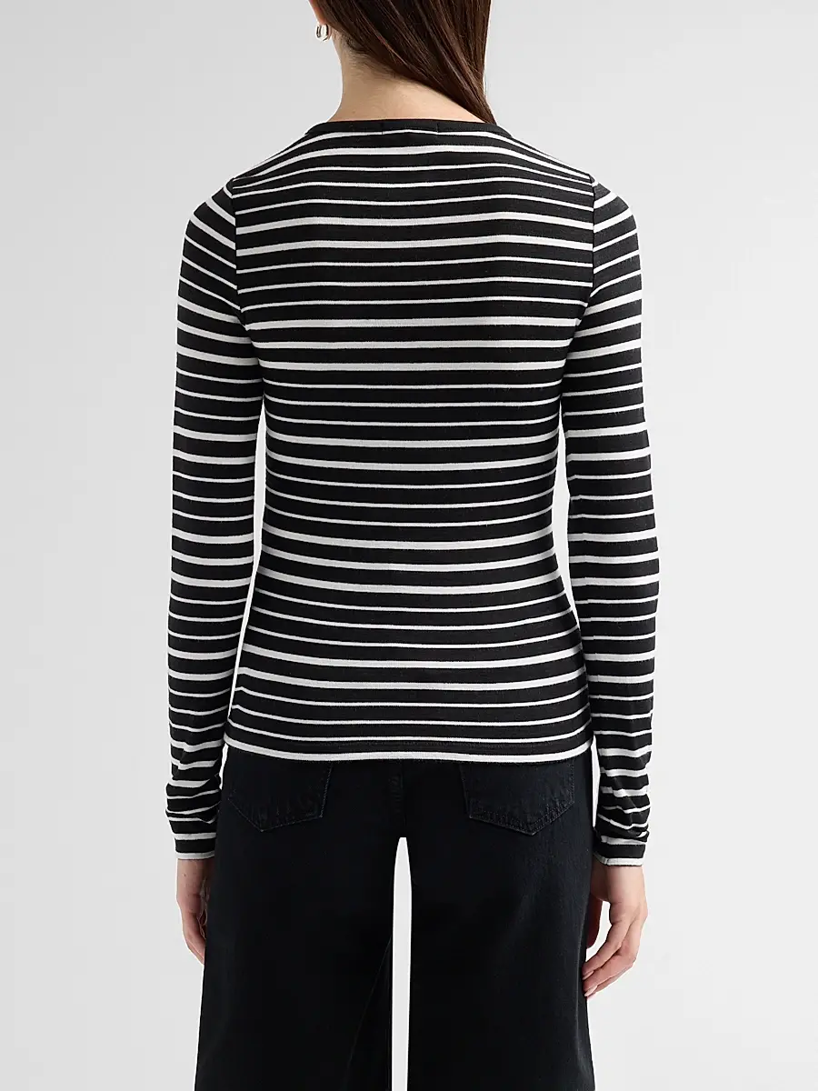 rag & bone Women's The Knit Striped Henley | Thumbnail 3 rag & bone Women's The Knit Striped Henley | Thumbnail 3