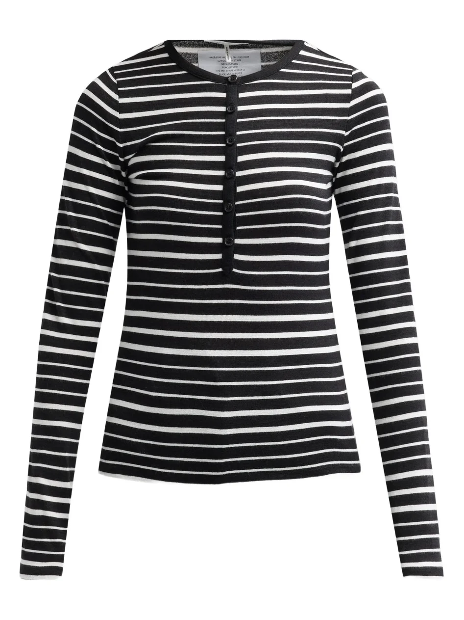 Women's The Knit Striped Henley