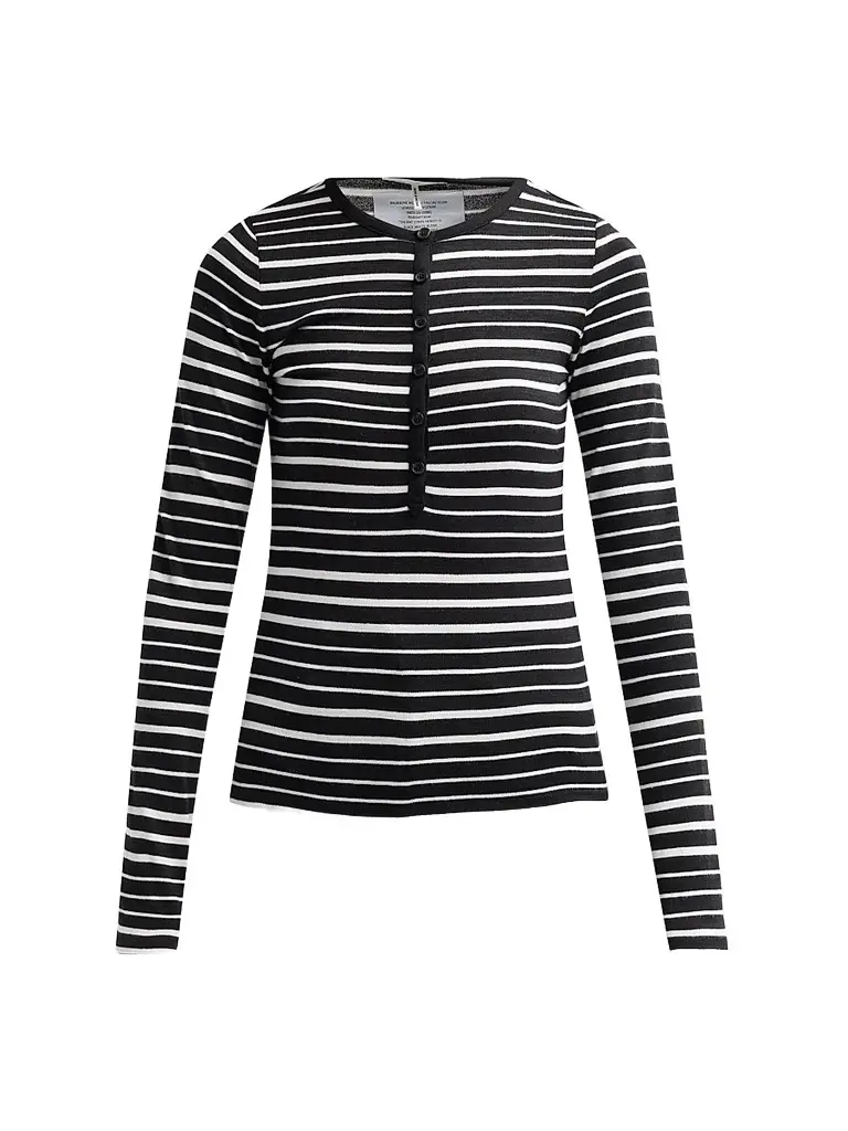 Women's The Knit Striped Henley Women's The Knit Striped Henley