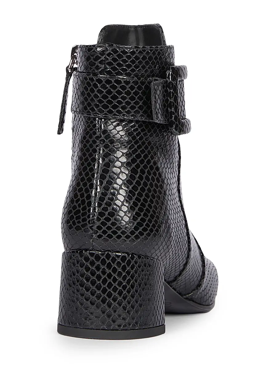 Roger Vivier Women's Tres Vivier 45MM Snakeskin-Embossed Leather Ankle Boots | Thumbnail 2 Roger Vivier Women's Tres Vivier 45MM Snakeskin-Embossed Leather Ankle Boots | Thumbnail 2