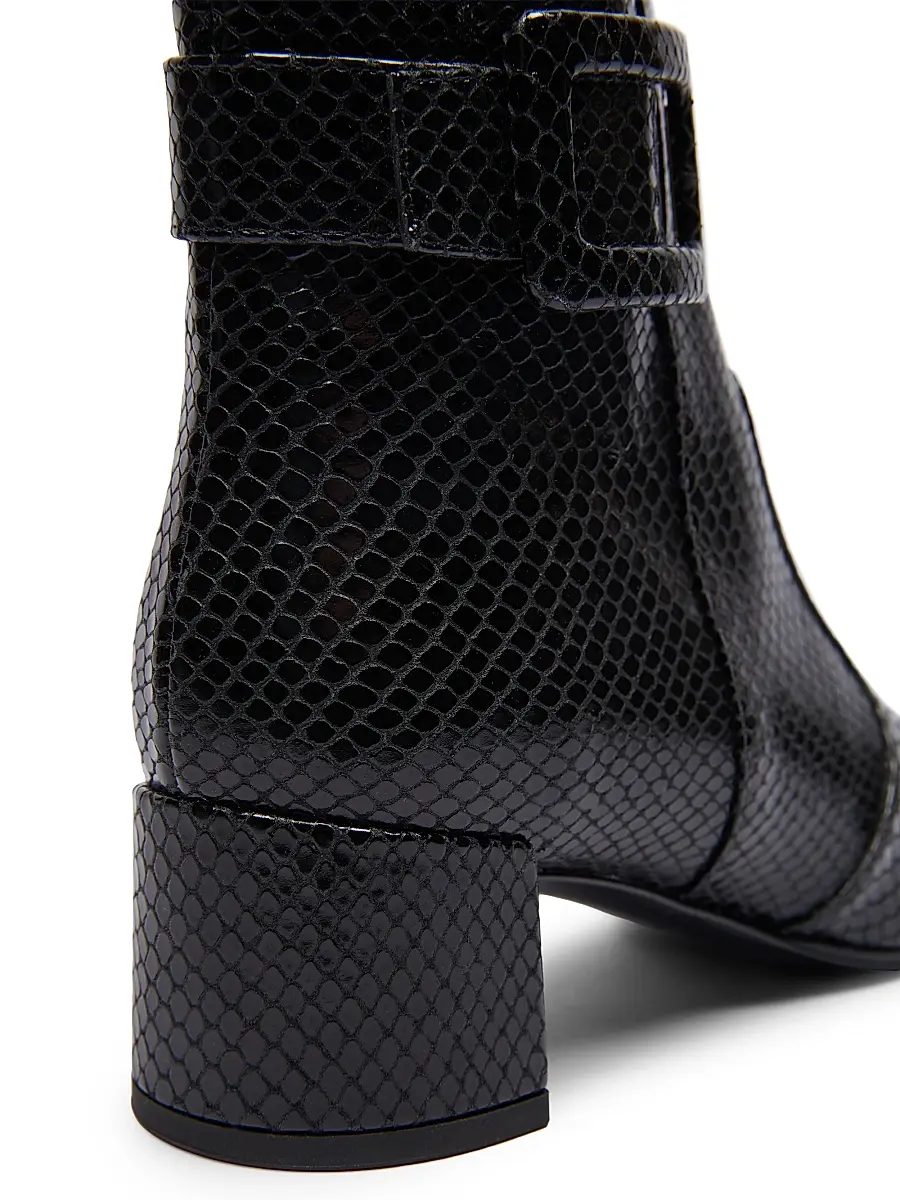 Roger Vivier Women's Tres Vivier 45MM Snakeskin-Embossed Leather Ankle Boots | Thumbnail 5 Roger Vivier Women's Tres Vivier 45MM Snakeskin-Embossed Leather Ankle Boots | Thumbnail 5