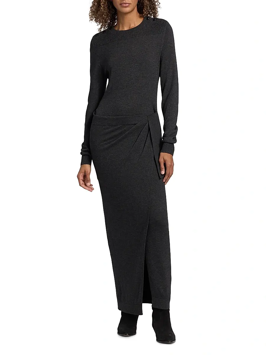 Isabel Marant Women's Jozira Draped Sweaterdress | Thumbnail 2 Isabel Marant Women's Jozira Draped Sweaterdress | Thumbnail 2