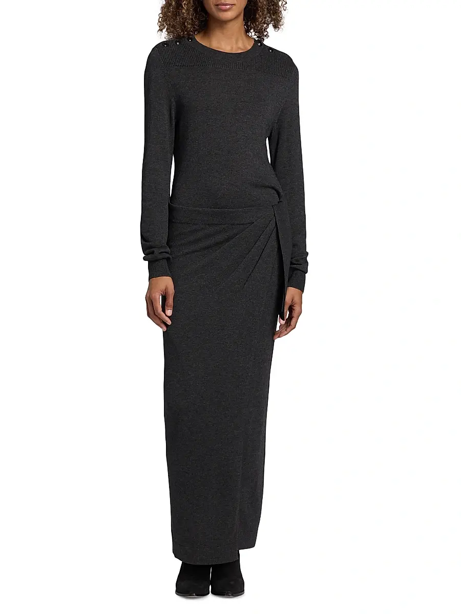 Isabel Marant Women's Jozira Draped Sweaterdress | Thumbnail 3 Isabel Marant Women's Jozira Draped Sweaterdress | Thumbnail 3
