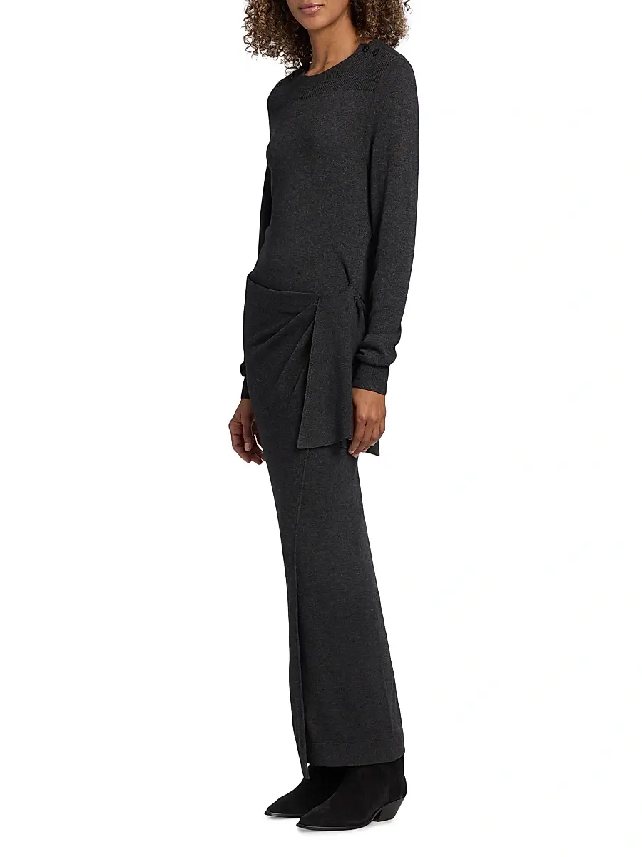 Isabel Marant Women's Jozira Draped Sweaterdress | Thumbnail 4 Isabel Marant Women's Jozira Draped Sweaterdress | Thumbnail 4