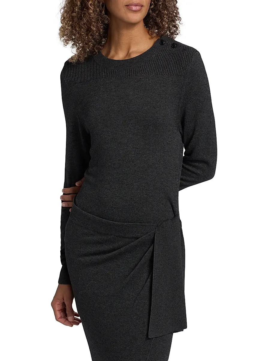 Isabel Marant Women's Jozira Draped Sweaterdress | Thumbnail 6 Isabel Marant Women's Jozira Draped Sweaterdress | Thumbnail 6