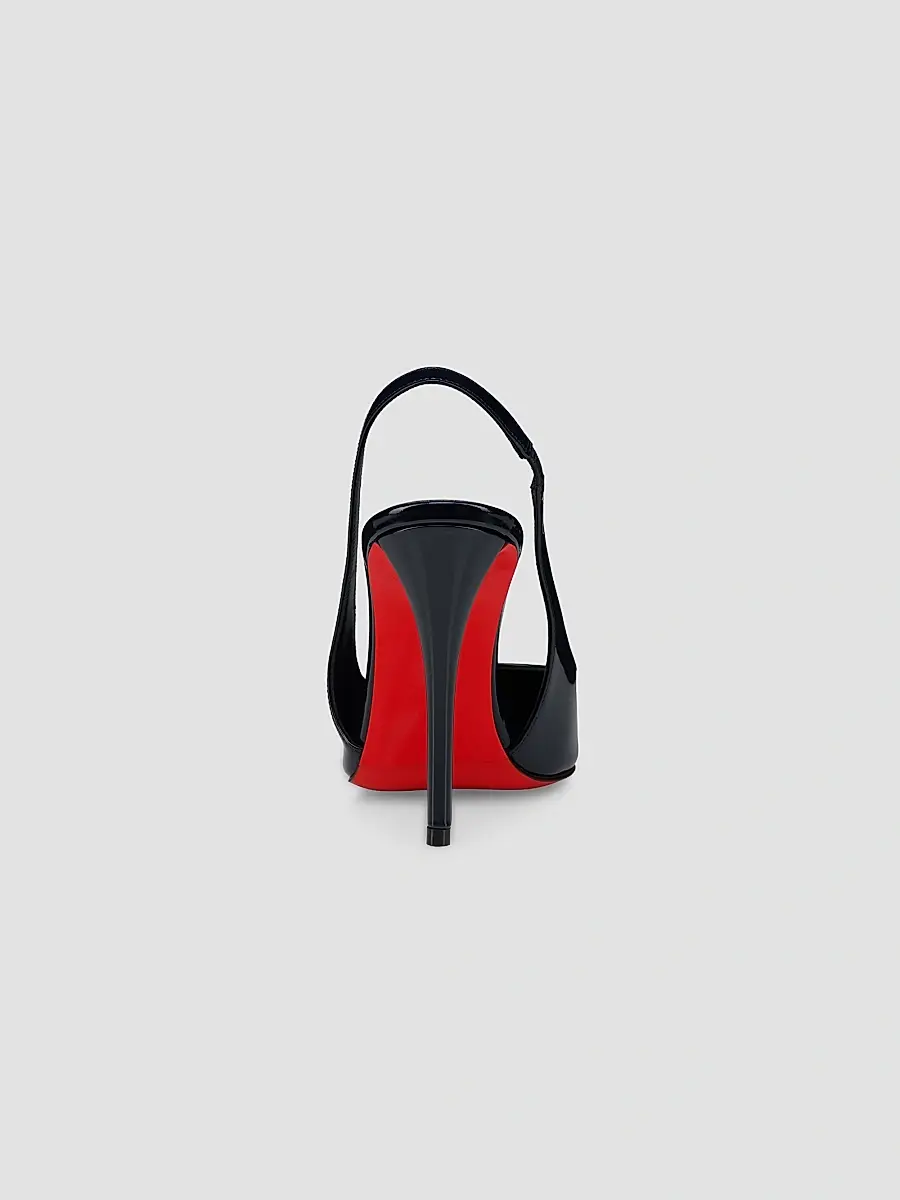 Christian Louboutin Women's Miss Z Patent Leather 100MM Sling Back Pumps | Thumbnail 3