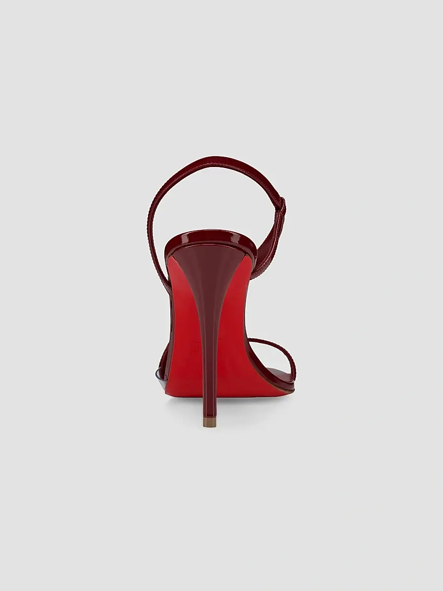 Christian Louboutin Women's Rosa Z Patent Leather 100MM Sandals | Thumbnail 3