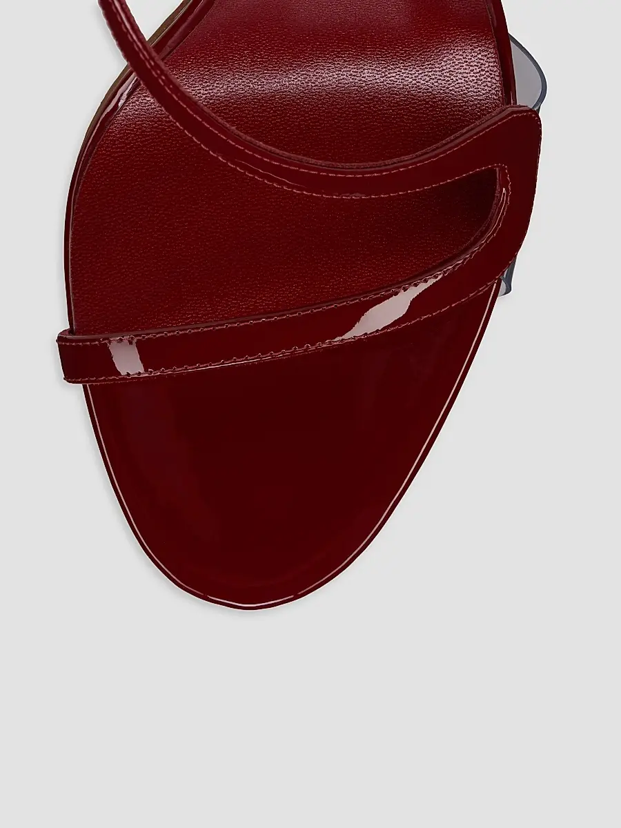 Christian Louboutin Women's Rosa Z Patent Leather 100MM Sandals | Thumbnail 5