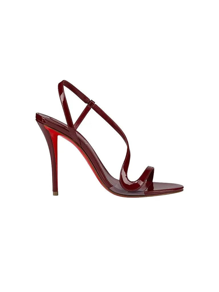 Christian Louboutin Women's Rosa Z Patent Leather 100MM Sandals - Empire - Size 4 | Image 1 Christian Louboutin Women's Rosa Z Patent Leather 100MM Sandals - Empire - Size 4 | Image 1