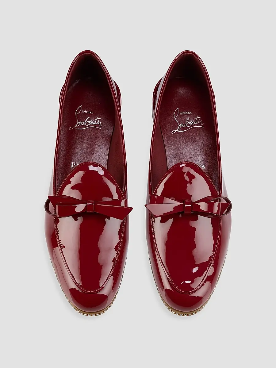 Christian Louboutin Women's Mocastrass Patent Leather Loafers | Thumbnail 4 Christian Louboutin Women's Mocastrass Patent Leather Loafers | Thumbnail 4