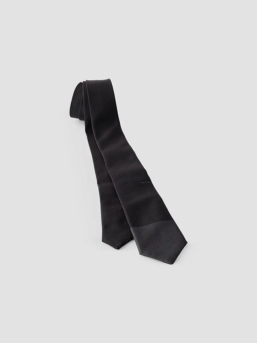 Prada Men's Silk Tie | Thumbnail 2 Prada Men's Silk Tie | Thumbnail 2