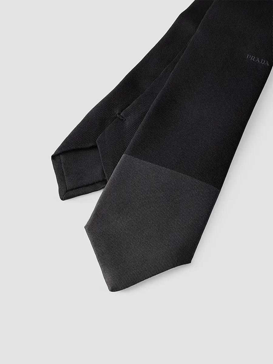 Prada Men's Silk Tie | Thumbnail 3 Prada Men's Silk Tie | Thumbnail 3