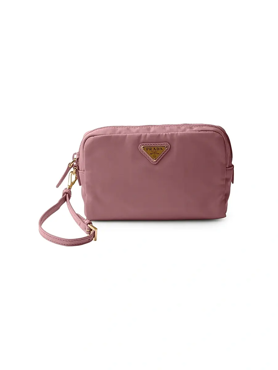 Prada Women's Re-Nylon Pouch - Pink | Image 1 Prada Women's Re-Nylon Pouch - Pink | Image 1