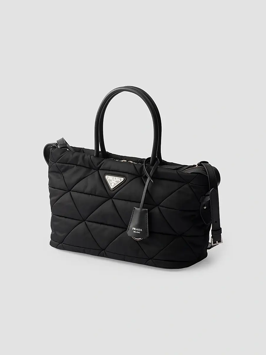 Prada Women's Medium Padded Nylon Top Handle Bag | Thumbnail 2 Prada Women's Medium Padded Nylon Top Handle Bag | Thumbnail 2