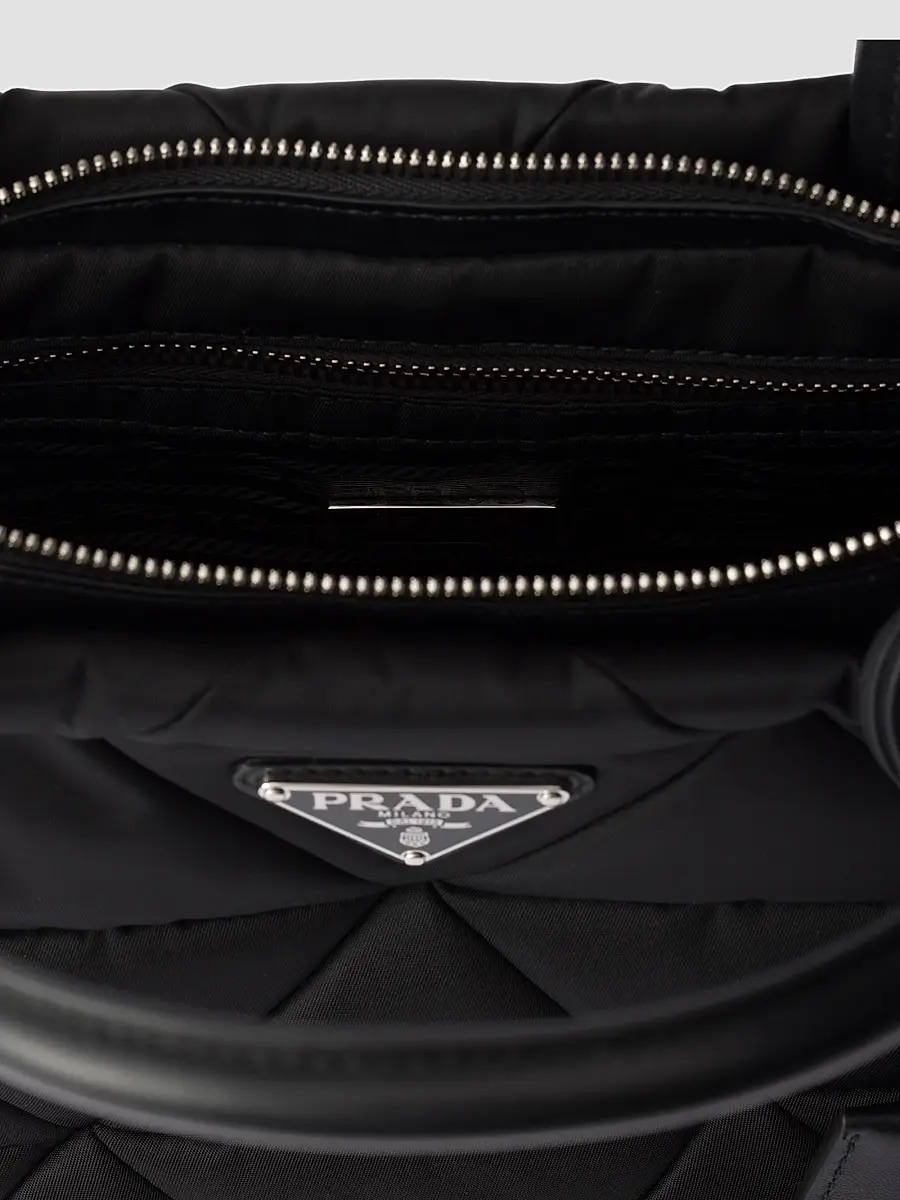 Prada Women's Medium Padded Nylon Top Handle Bag | Thumbnail 4 Prada Women's Medium Padded Nylon Top Handle Bag | Thumbnail 4