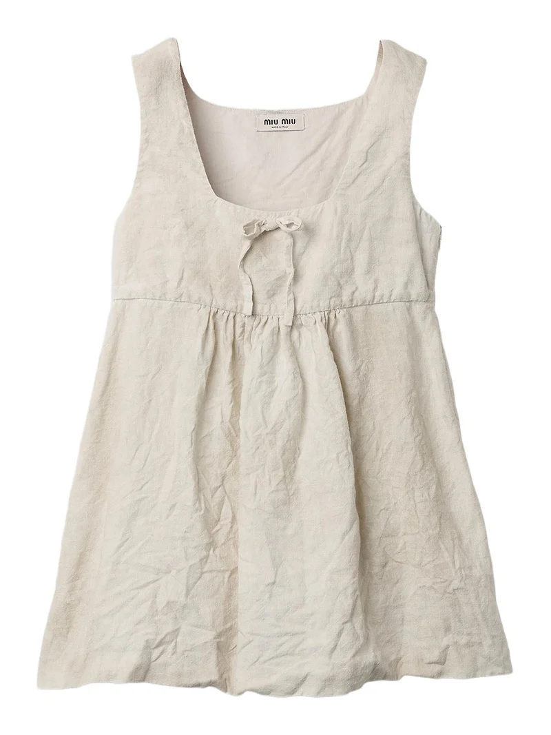 Miu Miu Women's Linen Mini Dress