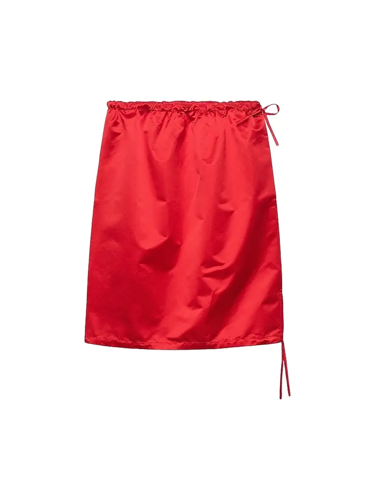 Prada Women's Satin Skirt - Red | Image 1 Prada Women's Satin Skirt - Red | Image 1